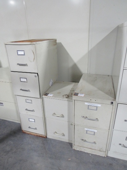 (Qty - 3) Filing Cabinets-