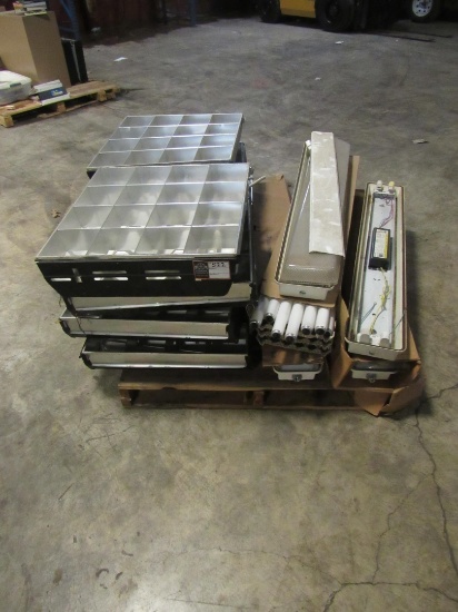 Assorted Light Fixtures and Light Bulbs-