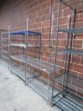 Rolling Metal Wire Shelving-