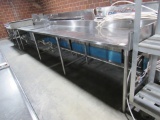 Stainless Steel Table With Sink-