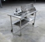 Stainless Steel Rolling Table w/ Parts-