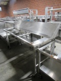 Rolling Stainless Steel Cutting Board Table-
