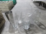 Assorted Glasses and Glass Carriers-