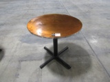 Copper/ Wood round Table-