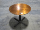 Copper/ Wood round Table-