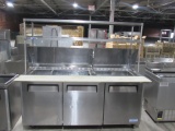 3 Door Refrigerated Sandwich Prep Station-