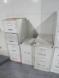 (Qty - 3) Filing Cabinets-