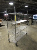 Rolling Metal Wire Rack-
