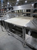 Rolling Cutting Board Table-