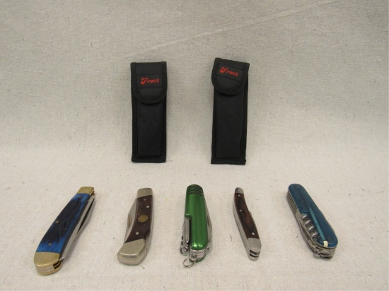 (qty - 5) Assorted Pocket Knives-