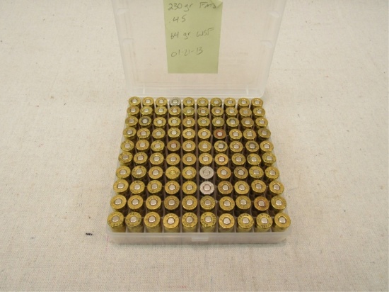 (Qty - 100) Rounds of .45 Auto-