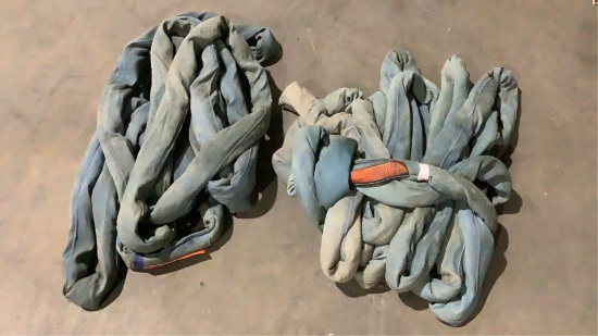 (qty - 2) 30' Polyester Rigging Slings-