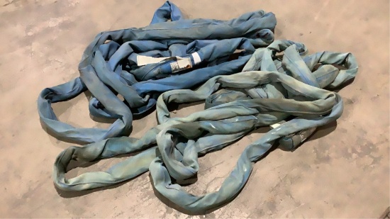 (qty - 2) 30' Polyester Rigging Slings-