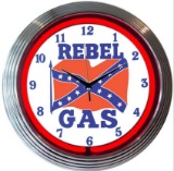Rebel Gas Neon Clock-