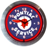 *New* Pontiac Service Neon Clock