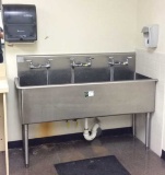 SS Sink, Soap Dispenser, and Towel Dispenser