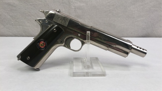 Nickel plated 1918 Colt model 1911 U.S. Army .45-