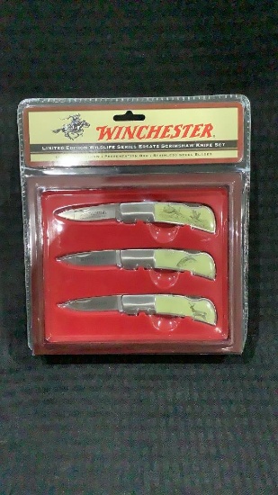 Winchester Wildlife Series Scrimshaw Set-