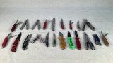 (qty - 20) Assorted Folding Pocket Knives-