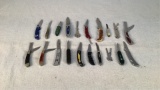 (qty - 20) Assorted Folding Pocket Knives-