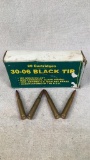 Surplus 20ct 165 gr Black Tip 30-06 Springfield