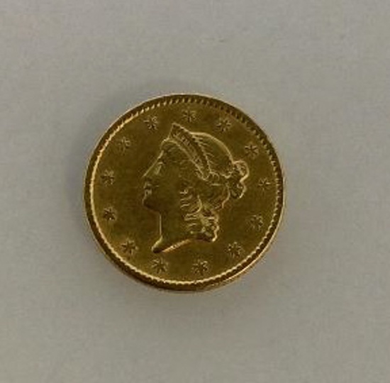 1852 $1 Gold Coin
