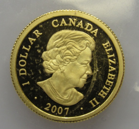 2007 Canada $1 Gold Proof Dollar