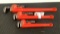 (3) Assorted Ridgid Pipe Wrenches