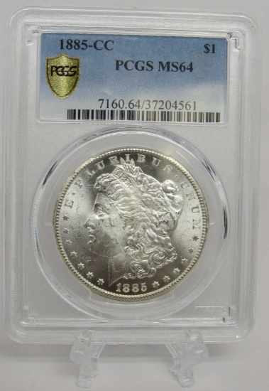 1885-CC US Morgan Silver Dollar