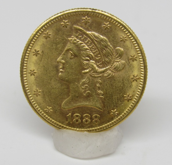 1888-S US $10 Gold Liberty Head Eagle Coin
