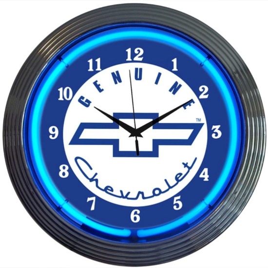 Genuine Chevrolet Neon Clock