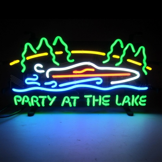 19" Party At The Lake Neon Sign