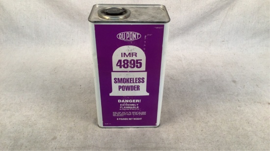 Partial can of IMR 4895 smokeless powder (1lb2oz)