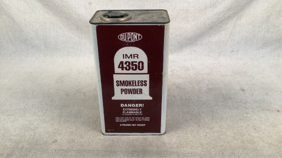 Partial can of IMR 4350 smokeless powder (4lb10oz)