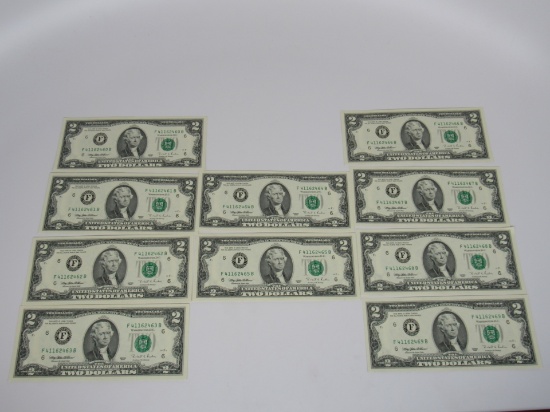 (10) 1995 $2.00 Bills