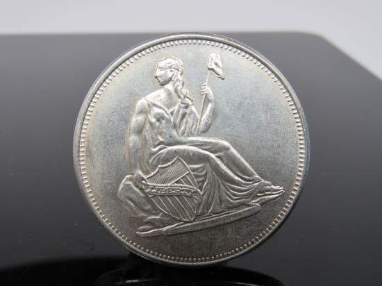1 Troy Ounce Sitting Liberty Dollar Round