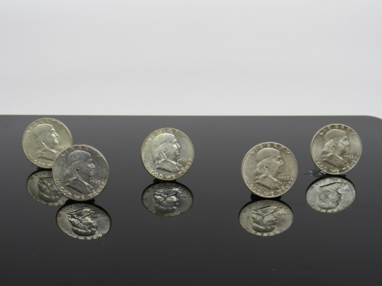 US Silver Franklin Half Dollars (5x the Bid)