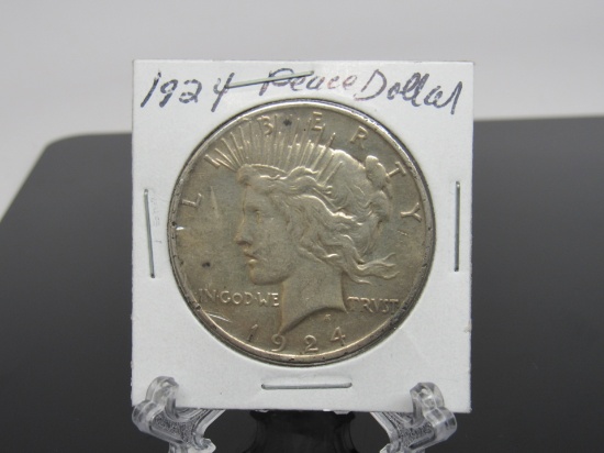 1924 - P Peace Dollar