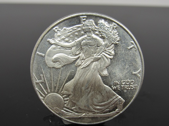 1 Troy Ounce Silver Liberty Dollar Round