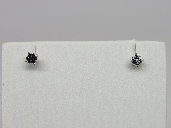 Micro Pave Round Earrings