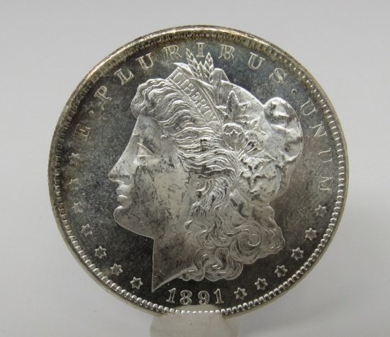 1891-S US Morgan Silver Dollar