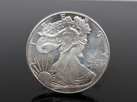 US .999 Silver Liberty Dollar Round