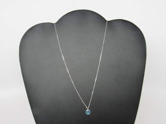 Blue Swirl Opal Necklace
