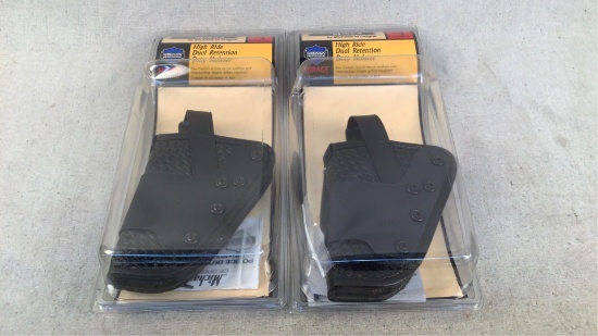 (2) Uncle Mike's Size 2 Duty Holster LH BW