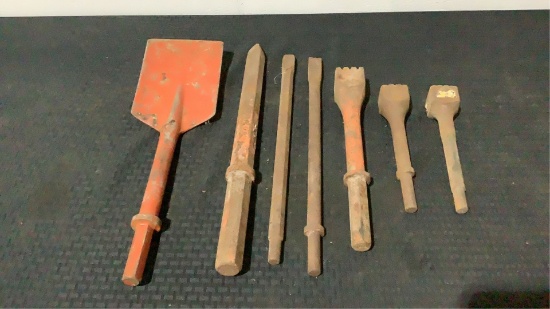 (7) Assorted Jackhammer Bits