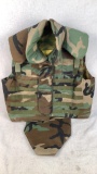 Woodland Camo IBA Ballistic vest (soft armor)