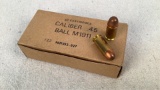 (50) Surplus Ball M1911 45 Auto FMJ ammunition