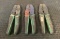 (4) Greenlee Quick Cycle Crimping Tools