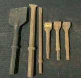 (6) Assorted Jackhammer Bits