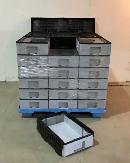 (36) Flextote Inter lock Storage Bins